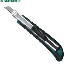 世达 93427 橡塑柄推钮美工刀 9mm 4把/组 单位：组 本色