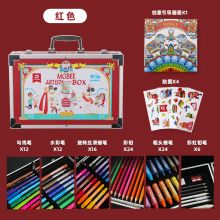 mobee P022T02六一限定款儿童艺术 文具套装 YC 红色