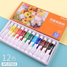 晨光 LPL97601 丙烯颜料 12色/盒（单位：盒）