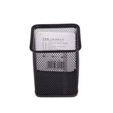 史泰博 B102 冲孔方笔筒 80*80*100mm 黑色 单位：个