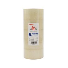 史泰博 FXD6015 透明封箱胶带 60mm*150y 5个/筒 单位：筒 本色