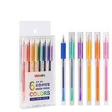 得力 A125 中性笔 0.5mm 6色/套 单位：套 混色