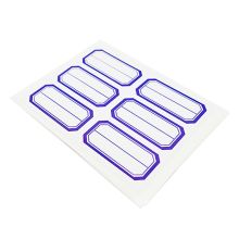 欧标 A1165 自粘性标贴 27*53mm 6枚/12张 12张/本 单位：本 蓝色