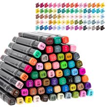 得力 70800-80 双头马克笔 80色/盒 配色（单位：盒）