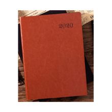 国产 2020日程本 皮面笔记本 棕红（单位：本）