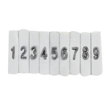国产  25*7mm    铅字码  数字字母  白色  (单位：个)