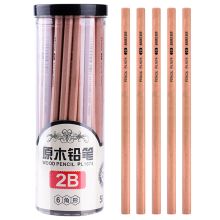 宝克 PL1674 原木六角笔杆绘图铅笔 2B 50支/桶 本色 （单位：桶）