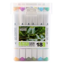 宝克 MP2913-18 油性双头马克笔套装 1mm-6mm 18色/盒 彩色 （单位：盒）