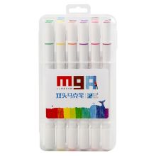 晨光 ZPMV0701 学生重点标记记号笔 97*177mm 12色/盒 混色 （单位：盒）
