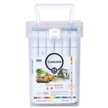 真彩（TRUECOLOR）MK3199 双头24色马克笔 白色 （单位：盒）