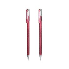派通 K110 贺卡笔水笔珠光笔 1.0mm 2支/袋 粉色 （单位：袋）
