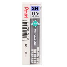 派通 C205 自动铅笔芯 0.5mm 2H 单管装 本色 （单位：管）
