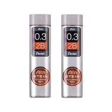 派通 C273 自动铅笔芯 0.3mm 2B 2管/袋 本色 （单位：袋）