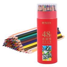 晨光 AWP36812 水溶性木质彩铅 48色 48支/筒 彩色 （单位：筒）