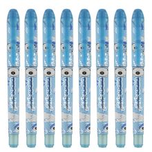 白雪 FP-5009 直液式紫色笔杆钢笔+6支墨囊 F尖 1+4/卡 8卡/套 墨蓝色 （单位：套）