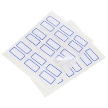西玛 8454 蓝框不干胶自粘性标贴 25mm*30mm 60枚 白色 单位：包