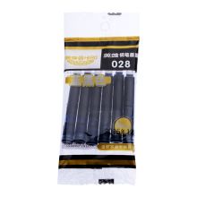 英雄 028 钢笔墨囊墨胆 0.26mm 6支/袋 蓝黑色 （单位：袋）