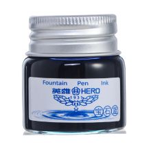 英雄 9008 非碳素染料型墨水 20ml 单瓶装 宝石蓝 （单位：瓶）