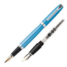 英雄 916 双笔尖铱金钢笔套装 F+美工尖 1套装 蓝色 （单位：套）
