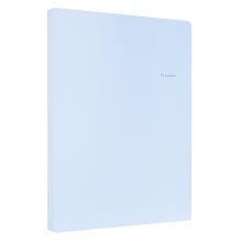 得力 72415 单强力夹+插袋文件夹 A4 单个装 蓝色 （单位：个）
