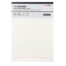 得力 3427 单线信稿纸笔记本 16K 20张 3本装 混 单位:套