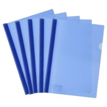 金得利 Q311 厚板抽杆夹 A4 蓝色 5只装 单位：包