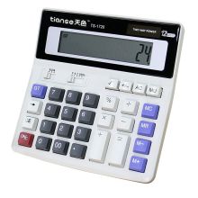 天色 TS-1720 太阳能语音计算机 12位 灰色 （单位：台）