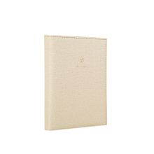 得力 SZ603-W 简约皮质笔记本棉麻款 A6 120张 米白色 （单位：本）