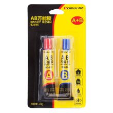 齐心 B2696 AB万能胶 20g  透明 单位：卡