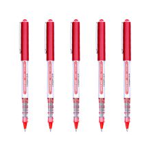 三菱 UB-150 拔帽式签字笔0.5mm 红 5支/套 （单位：套）
