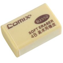 齐心 B2552 4B美术用橡皮擦小 棕 30个/盒 （单位:盒）