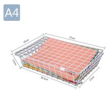 ULO 37*25*7.5cm A4 凭证收纳框金属文件框 白色 （单位：个）