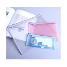 得力 5544 拉链袋 资料袋/收纳袋/简约透明网格/235mm*330mm（单位：个）