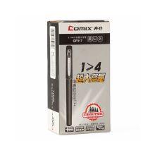 齐心（COMIX） GP317 笔头0.7mm 大容量签字笔 黑（单位：支）