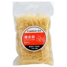 齐心 B3513 100g 橡皮筋 黄 (定制)