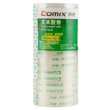 齐心 JF1218-8 超透文具胶带 (8卷/筒) 12mm*18y透明 (定制)