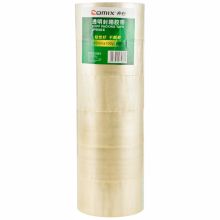 齐心 JP5510-6 55mm*100y 普透封箱胶带 透明（6卷/筒） (定制)