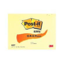 3M 657 报事贴经典系列4*3in 100页 黄（单位：本）