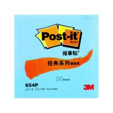 3M 654P 经典粉彩便条纸3*3in 100页 粉蓝（单位：本）