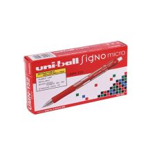 三菱 UMN-138 按动式中性笔0.38mm 红 12支/盒（单位：支)