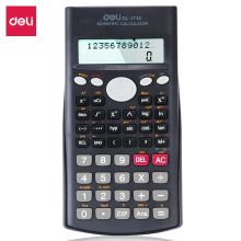 得力/deli 1710 计算器 双行显示 函数型   深蓝色