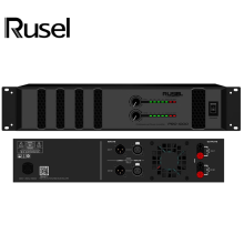 RUSEL PRO1000 立体声音频功率放大器设备 功放 黑色