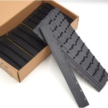 书昶 A4 299*22.5mm 十孔压边条塑料装订夹 50只/盒 黑色 (单位：盒)