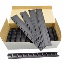 百顺好 15MM  装订夹条十孔塑料A4手动压条 黑色加厚 (50支装)   (单位:袋)