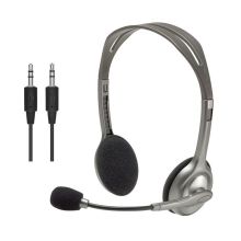 罗技/Logitech  H110 立体声耳机 麦克风  YC 银色