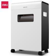 得力/deli 9902 普通碎纸机 4级保密办公商用单次10张 23L 白色