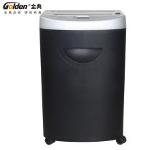 金典/GOLDEN GD-9315 普通碎纸机 办公家用碎卡机单次15张3级保密静音 黑白相间