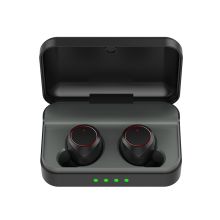 MiLi HE-G33plus 1.5H 无线蓝牙超双耳入耳式听歌通话迷你智能触控蓝牙5.0适用华为/苹果/oppo小米安卓通用 黑色 个