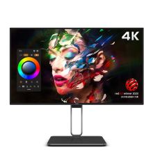 AOC U27U2 27英寸显示器 4K可充电Type-C接口双向旋转升降电脑屏 黑色（单位:台）