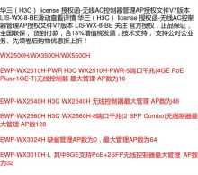 华三（H3C） LIS-WX-32-BE AP授权文件V7版 32授权（32个起订） 下单前询问 配色 (单位：个）